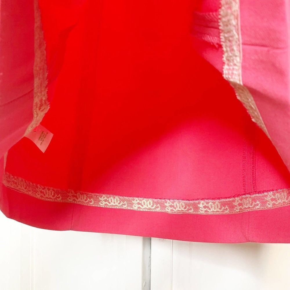❌SOLD❌ Lilly Pulitzer Brontë Pink Watermelon Shift Gold Embellished Dress S - Picture 12 of 12